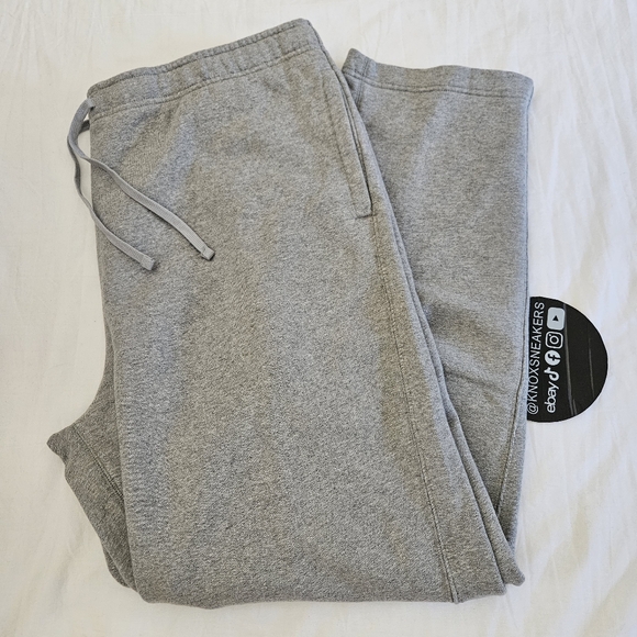Nike x MMW Fleece Grey Sweatpants DR5365 050 Men's Size XXLarge